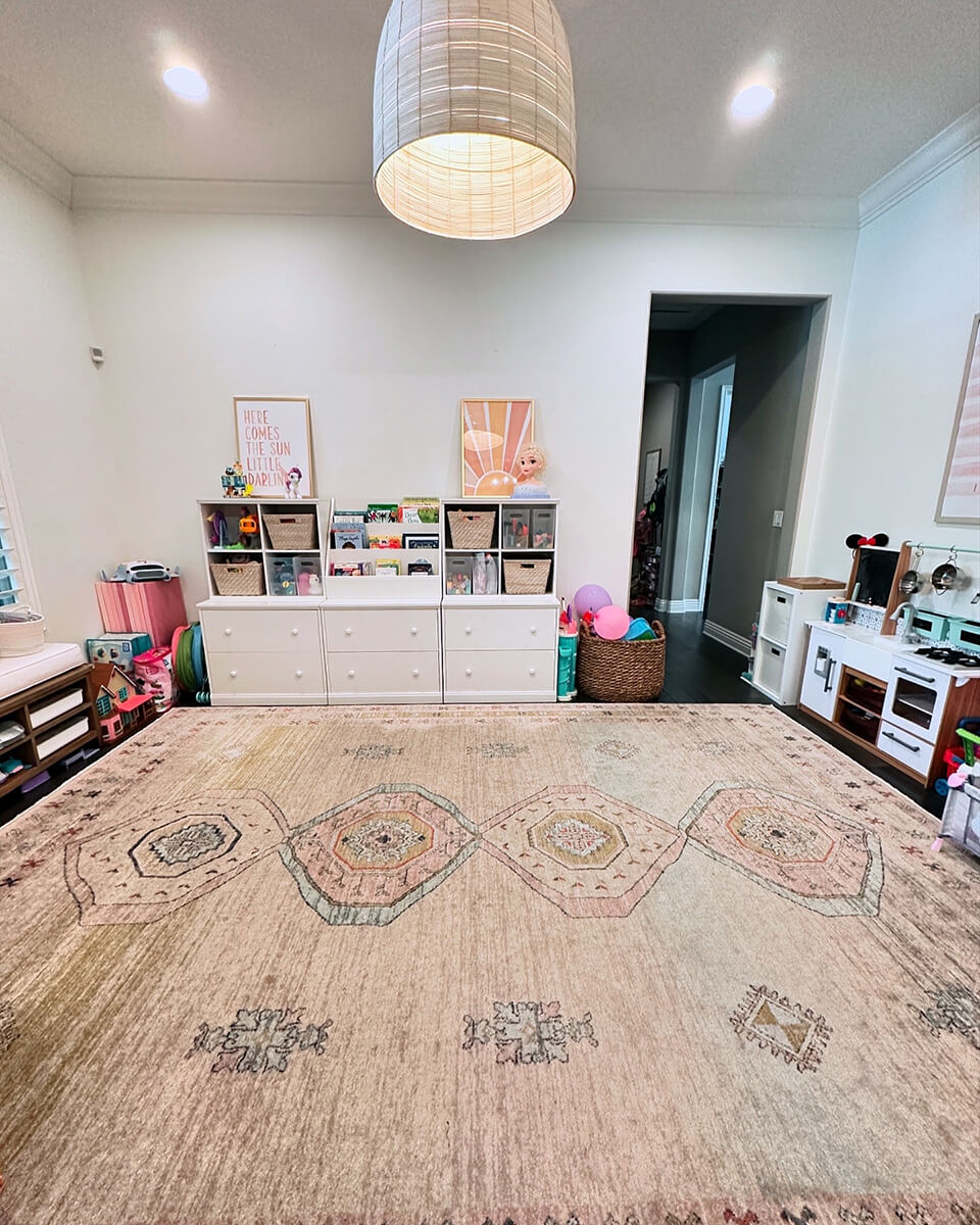 Beautifully organized children's playroom with custom storage systems after professional home organizing by Lifelystyle in Las Vegas — calm, intentional, easy to maintain